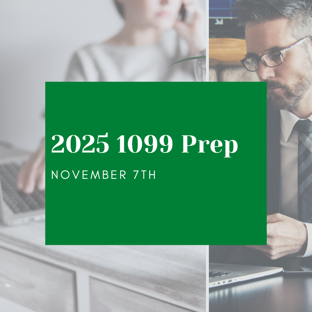 2025 1099s Prep