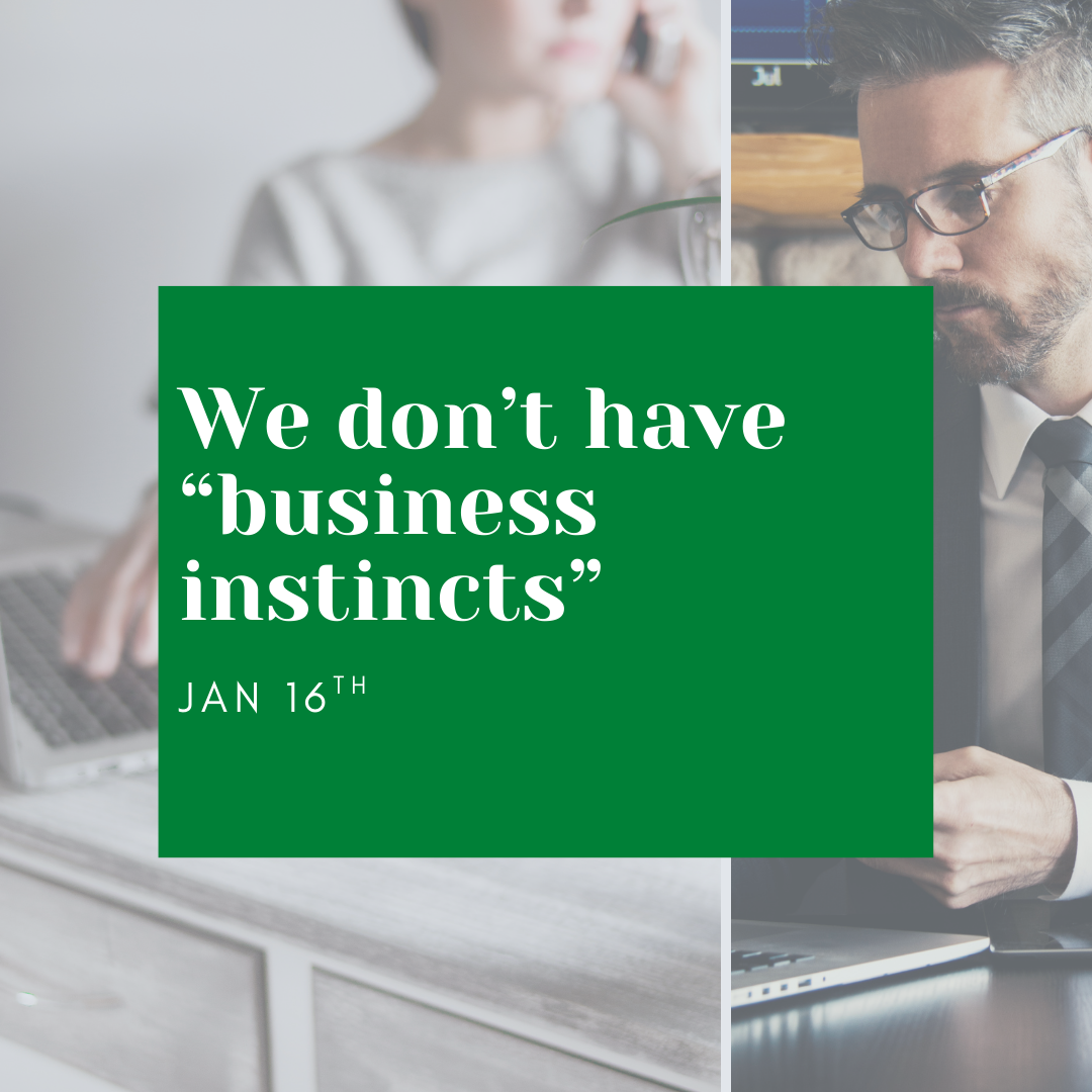 "we don't have business instincts title image"